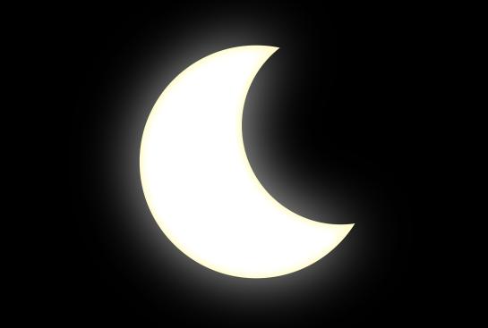 Un croissant de lune