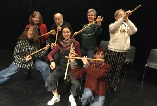 Les participants de l'atelier corps parole