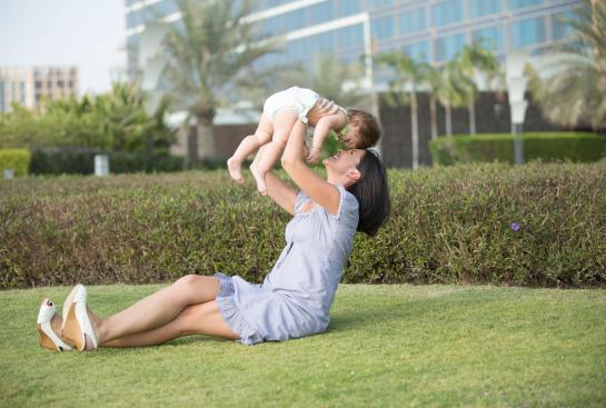 Une maman et son bébé