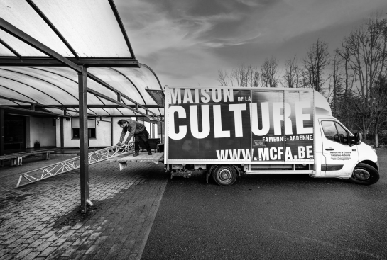 Photo de Pascal Themans dans les coulisses de la MCFA