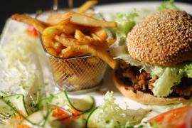 Un burger du Tiroir des Saveurs