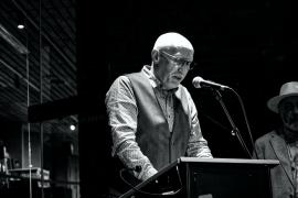 Pascal Thémans faisant un discours