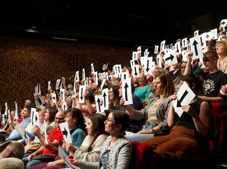 Des spectateurs du spectacle Kevin
