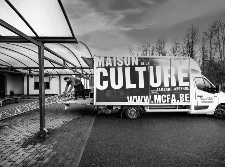Photo de Pascal Themans dans les coulisses de la MCFA