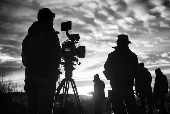 Une équipe de tournage