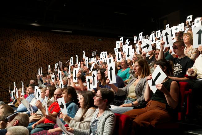 Des spectateurs du spectacle Kevin